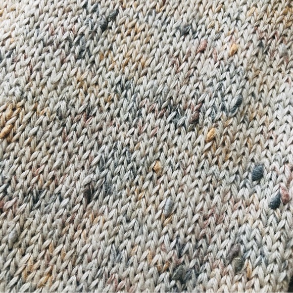 Handmade Grey & Cream Cable Knit Sweater - Picture 8 of 10